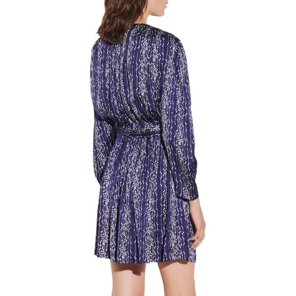 Sandro Paris Angel Short Printed Mini Dress Sz 36 Size Small - Picture 7 of 8